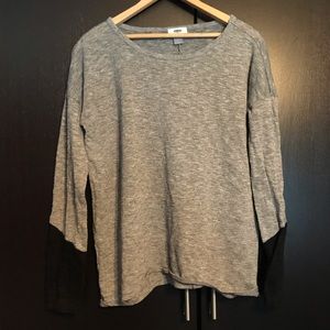 Lightweight long sleeve w/ black ends